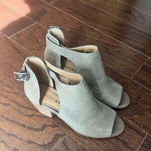 Lucky Brand Leather Heeled Sandal